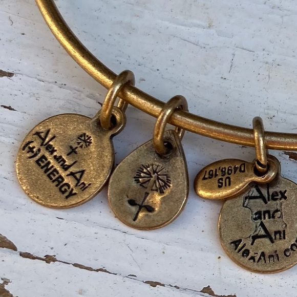 ALEX & ANI Gold Tone Sea Shell Bangle Bracelet - Picture 6 of 6